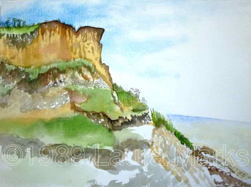 Cliff near Gurnard
